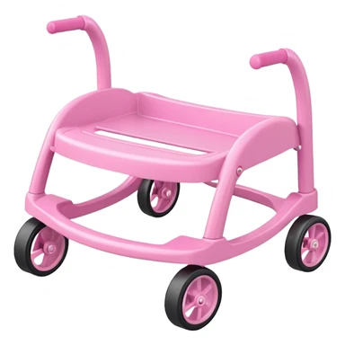 pink baby walker sticker