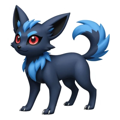 Zorua-Absol-Umbreon-Fakémon-hybrid-creature (full body)  sticker