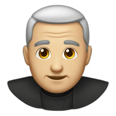 Priest doing the people’s eyebrow sticker