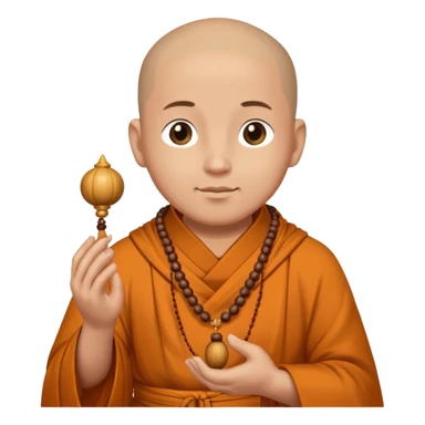  prayer beads of monk sticker