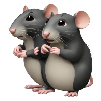 rats gossiping sticker