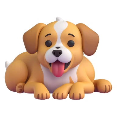 crying dog sticker