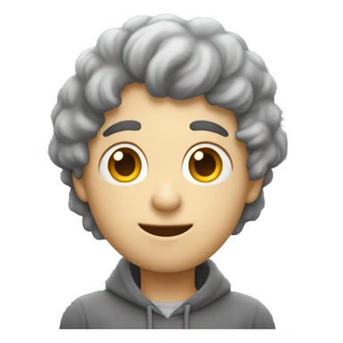 emoji de una persona mojada bajo una nube gris y lluviosa, mostrando una cara de enojado o frustrado. sticker