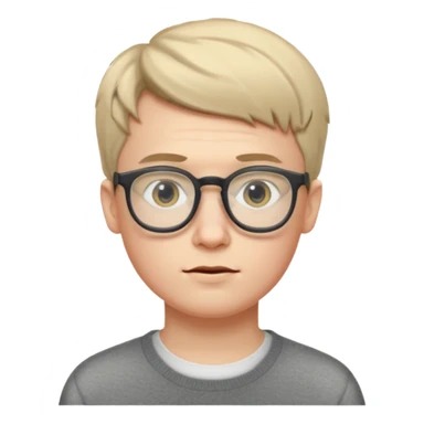 White Boy Collage Student sticker