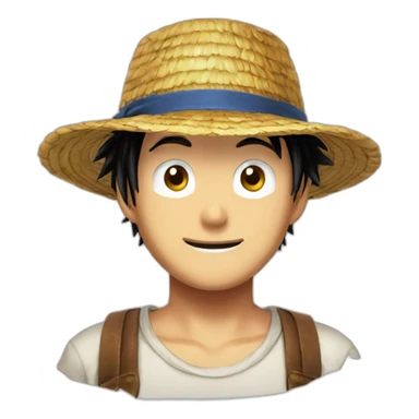chapeau de paille luffy sticker