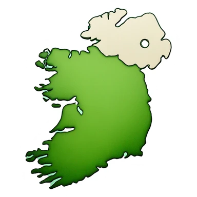 Ireland map sticker