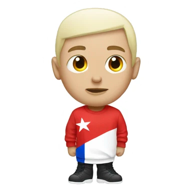 eminem with a russian flag sticker