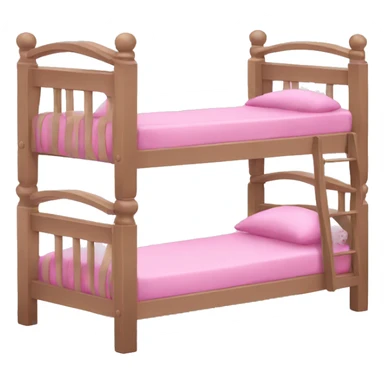 Pink bunk beds  sticker