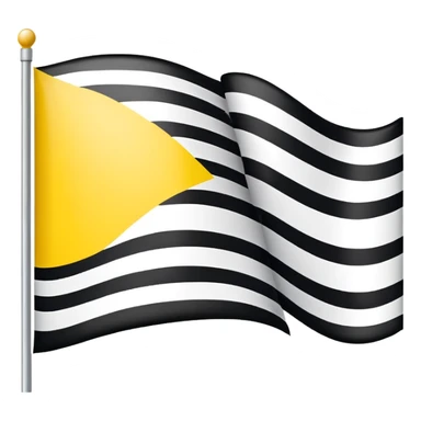 Flag of country, tricolour, horizontal. Black, yellow and white stripes sticker