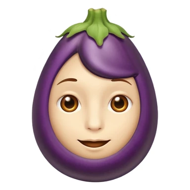 Face with eggplant sticker
