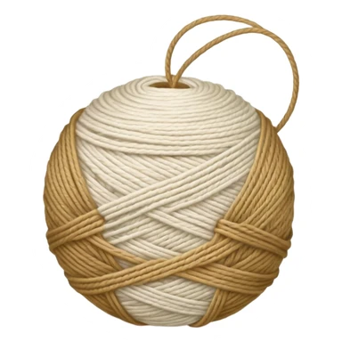 ball of knitting thread lmilk colour sticker
