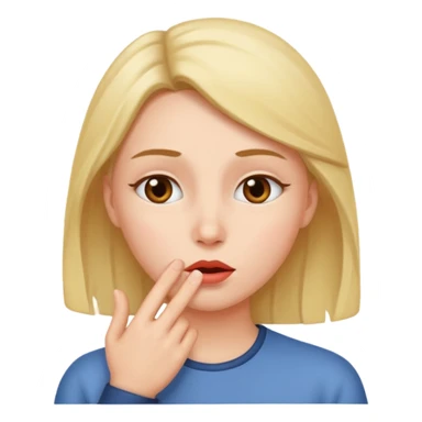 whispering person sticker