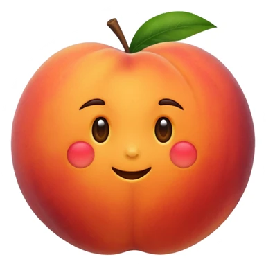 cute peaches sticker
