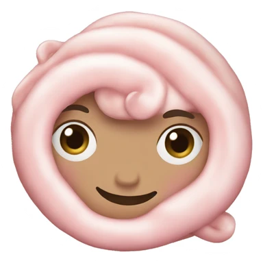 light pink Cinnamon roll sticker