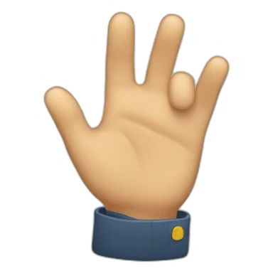 Mano apuntando hacia abajo sticker