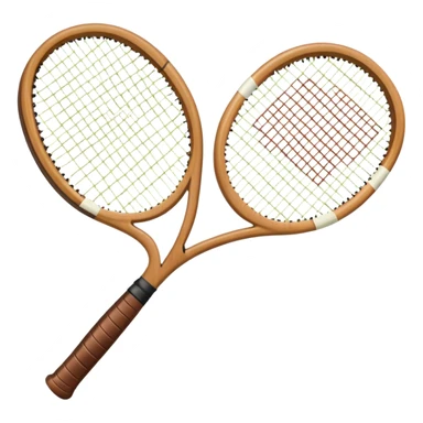 simple tennis racket sticker