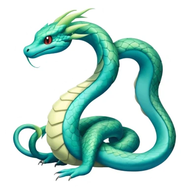 Seviper-Dragonair-hybrid, full body, sticker