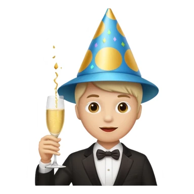 having a party sticker