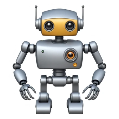 robot with 2 arms and 4 legs 1 eye sticker