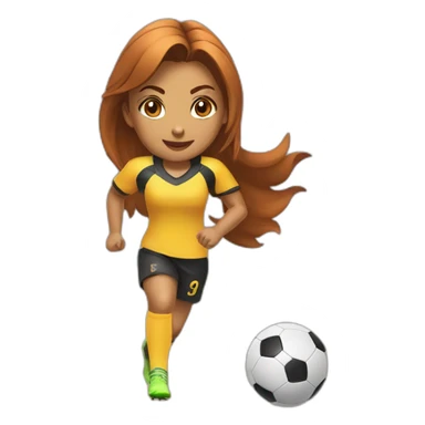 Ankita inu playing football sticker