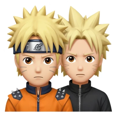 naruto vs sasuke sticker