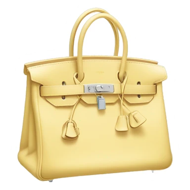pale yellow hermes birkin bag sticker