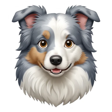 border collie blue merle dog sticker
