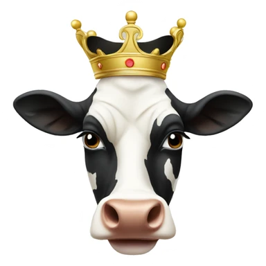 Queen Victoria as a cow sticker