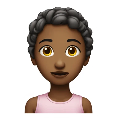 Girl giving side eye sticker