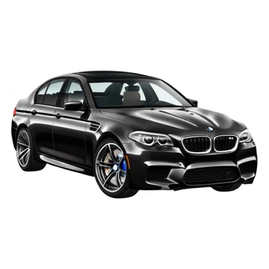 BMW M5 sports sedan car sticker