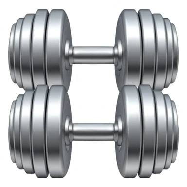 dumbbell with a small sparkle above it sticker