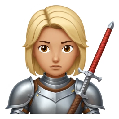 Female Knight Warrior sticker