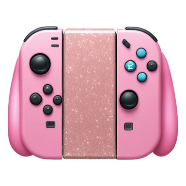 Pink Realistic Nintendo-Switch with Glitter sticker