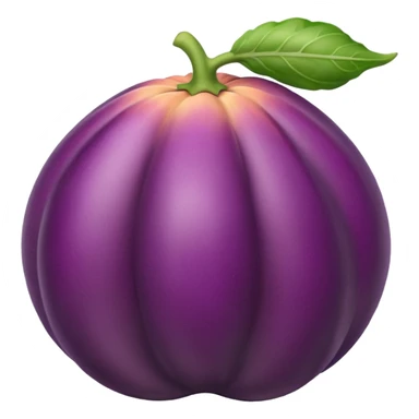 eggplant going into peach  sticker