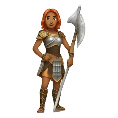 Penthesilea amazon female warrior sticker