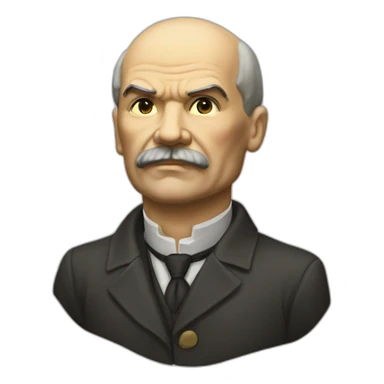 Lenin three quarters shot sticker