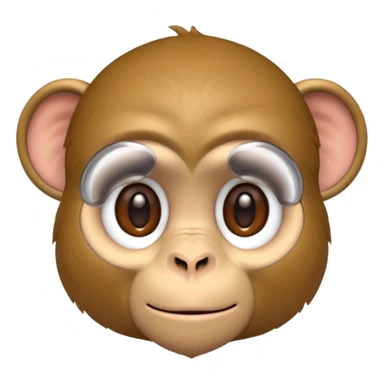 brainy monkey sticker