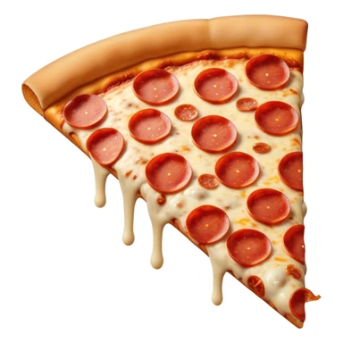 ultra realistic pizza slice sticker