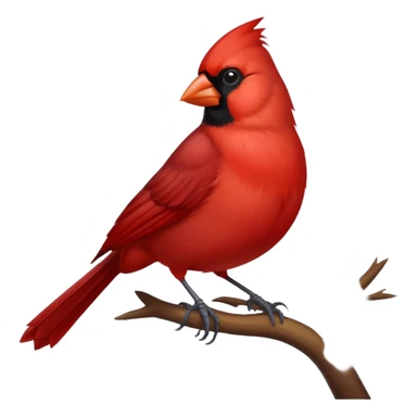 Cardinal bird with pink background sticker