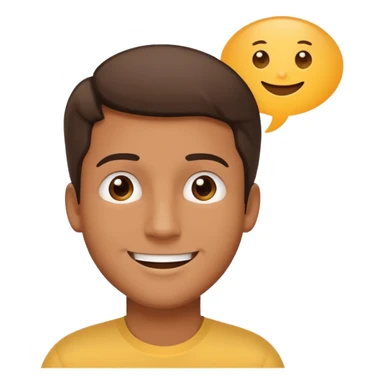 talking MAN with speech bubble sticker