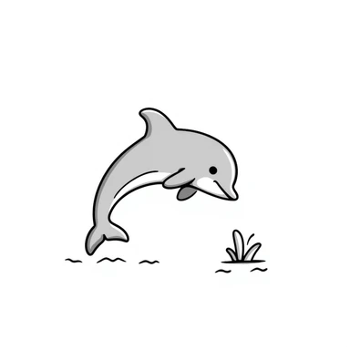 Dolphin sticker
