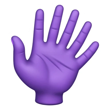 purple hand game sticker