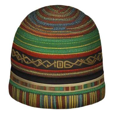 African Kufi hat sticker