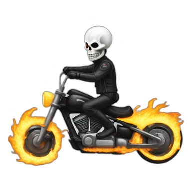 ghostrider riding sticker