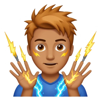 Man producing electric sticker