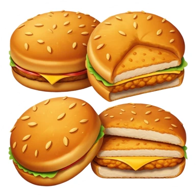 chicken patty sticker