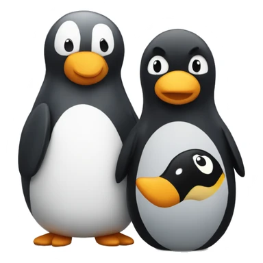 pebbles and penguins sticker