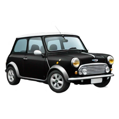 Black mini cooper  sticker