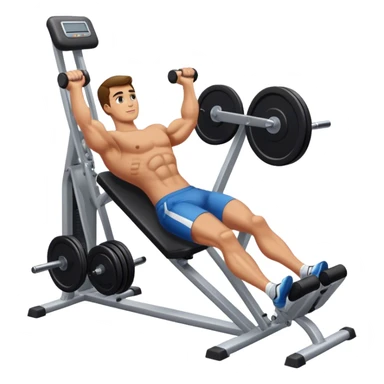 guy leg-extension machine gym sticker
