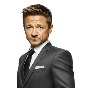 jeremy renner suit sticker